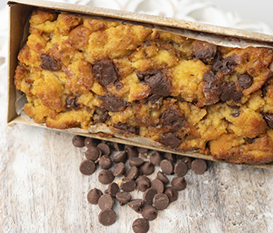 TRACY CAKES bread pudding